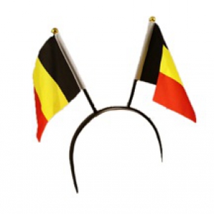 Belgium diadeem met 2 vlaggetjes