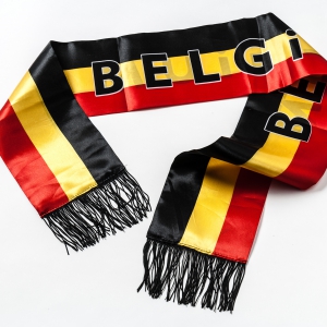 Luxe satin scarf tricolor Belgium