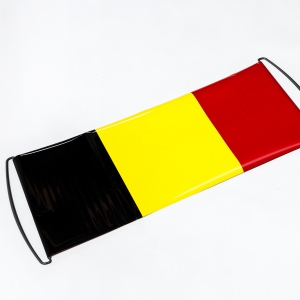 Auto roller in Belgische driekleur